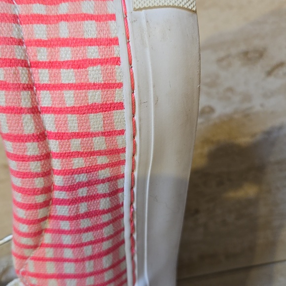 Lilly Pulitzer Pink/White Checked Slip-On Sneakers - Picture 8 of 13
